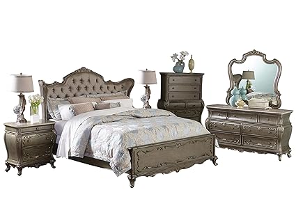 Amazon Com Fenti Old World European 6pc Bedroom Set Queen