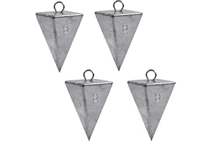 Pyramid Sinker Fishing Weights Bullet Fishing Weight Saltwater Fishing Weight Sinker for Catfish Rig Ocean Surf Fishing Gear 