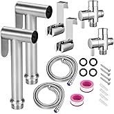 2 Pack Bidet Spray, Bidet Sprayer for Toilet, Handheld Bidet Toilet Sprayer, Handheld Bidet Sprayers, Stainless Steel Cleaner
