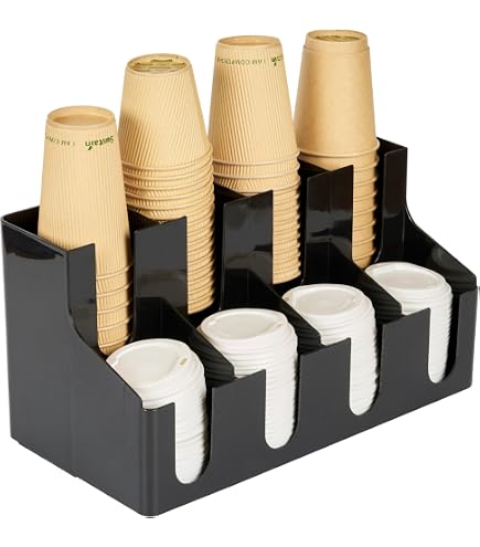 Coffee Condment Organzer, Commercal Cup and Ld Holder, 10