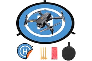 LAWFIG Drone Landing Pad, 21.6'' Waterproof Universal Quadcopter Landing Pads Fast-fold Double Sided for DJI Mini 4/3 Pro,Air 2S,Mavic Air 2,Mavic 2 Pro,Mavic Mini 2,Mini SE,Air 3,Zoom,Mavic 3