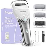 Electric Callus Remover for Feet - 2-Speed Rechargeable Pedicure Kit with 3 Rollers, IPX4 Waterproof Foot Scrubber & Digital Display | Professional Dead Skin & Callus Remover for Women/Men