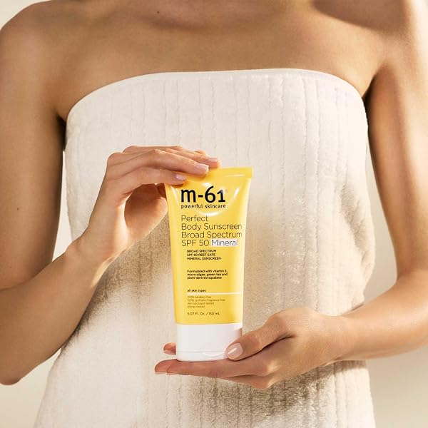 M-61 PERFECT MINERAL BODY SUNSCREEN SPF 50 – REEF SAFE, NON-NANO ZINC OXIDE, AND MINERAL FORMULA FOR SENSITIVE SKIN TYPES.