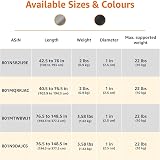 Amazon Basics Extendable Curtain Pole Nickel 183-366 cm with Cap Finials view 5