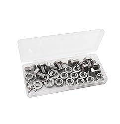 binifiMux 40pcs M8 x 12mm Hex Bolts with M8 Hex