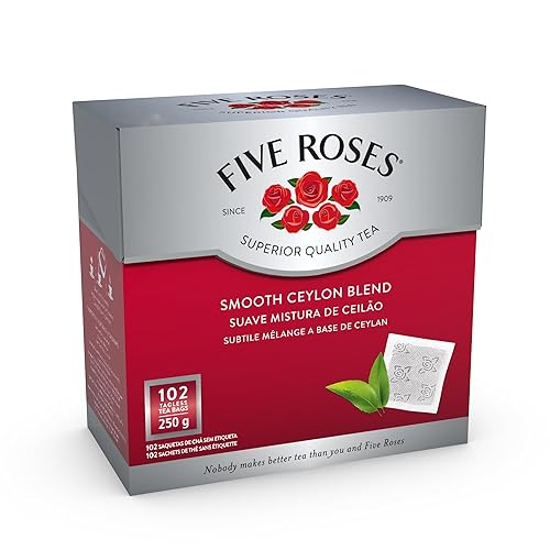 Five Roses Ceylon - 102 Tagless Teabags, (Pack of 1) in Saudi
