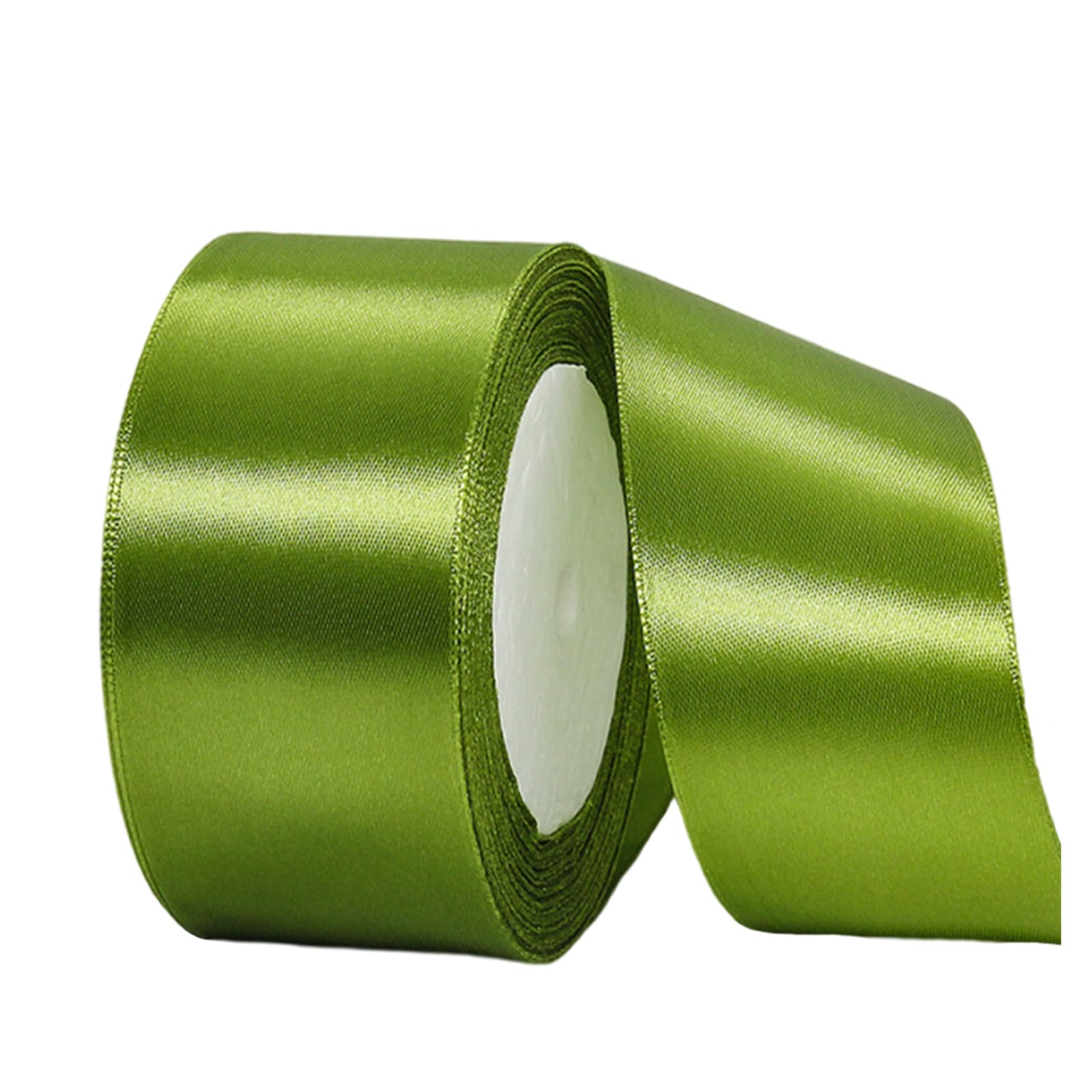 Wide Army Green Ribbon 40mm Satin Ribbons for Gift Wrapping,22m 1.5Inch Silk Thick Wrapping RibbonGreen for Crafting,Christmas,Wedding Car,Hair Bows,Bouquets,Party,Cake Decoration