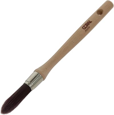 CORAL 33711 Aspire 15mm Round Sash Paint Brush FSC Wood Handle Detail Cutting