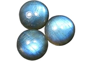 Myhealingworld Round Blue Fire AAA Quality Natural Labradorite Calibrated Cabochon Loose Gemstone For Jewelry Making Loose Gemstone