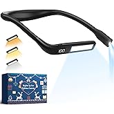 Reading Light Book Lovers Gifts: Upgraded Neck Light with Power Display & Timer, 80Hrs Rechargeable Book Lights for Reading at Night, Birthday Gifts for Readers Women Men, Knitting Crochet Accessories