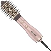 Infiniti PRO CONAIR 2" Frizz Free Round Air Brush, Hot Brush with Titanium Ceramic Technology, Ionic Control, and Detangling Bristles for Gentle Drying and Added Shine, Rose Gold