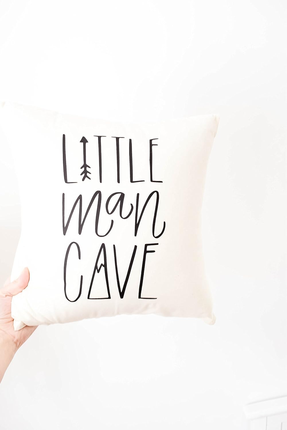 Amazon Com Little Man Cave Pillow Cover 16 X 16 Accent Nursery