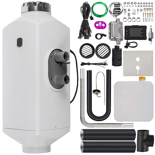 Happybuy Diesel Heater 12V 5KW Diesel Air Heater Muffler Diesel