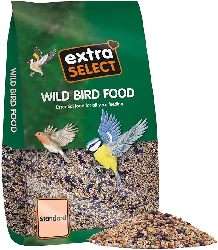 Extra Select Wild Bird Seed Mix with Black Sunflower Seeds, Wheat, Dari, Millet Seeds