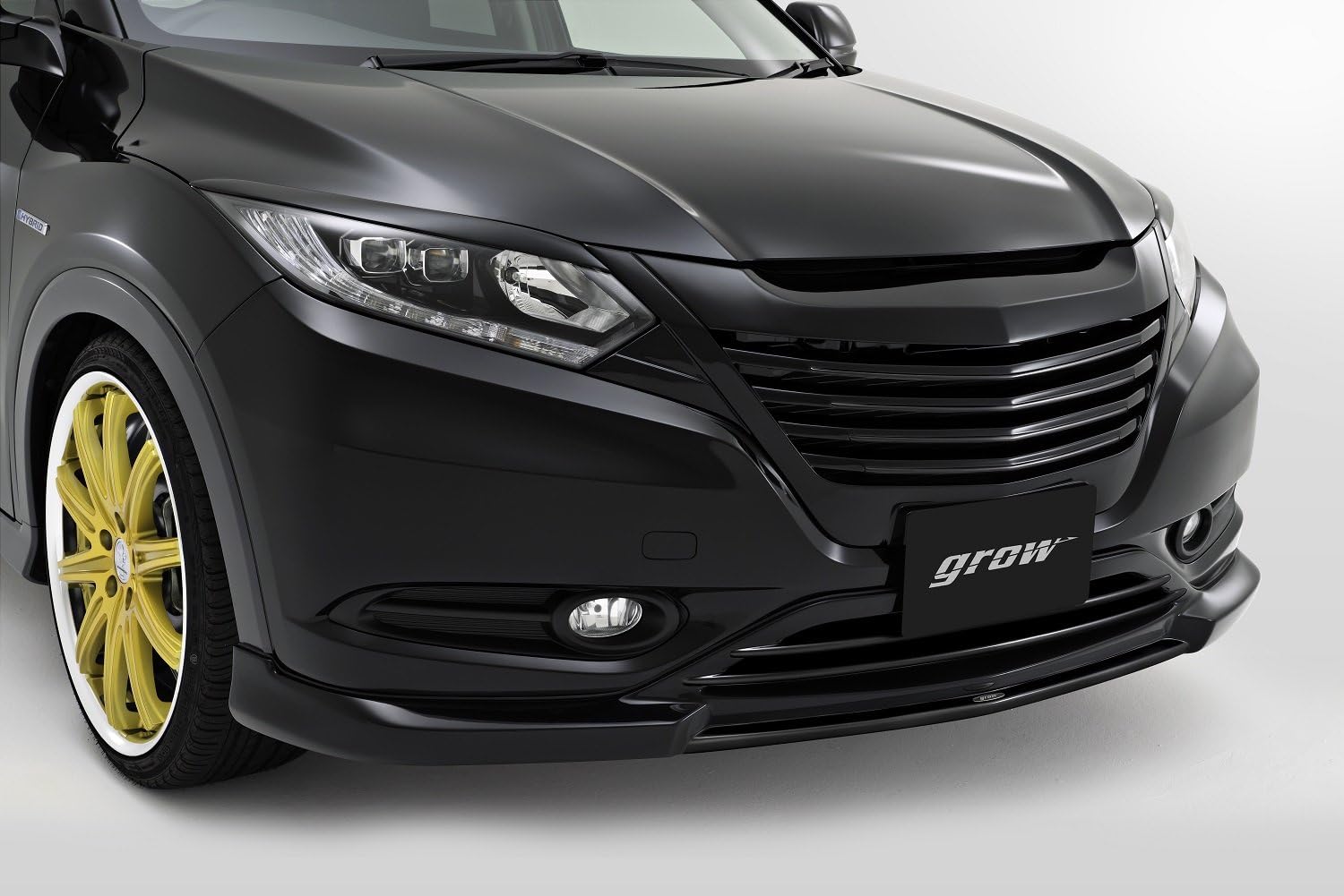 Amazon Ru1 4 ヴェゼル フロントグリル エアロ 塗装済み 単色 ベース色 ルーセブラックメタ Nh1m グリル 車 バイク