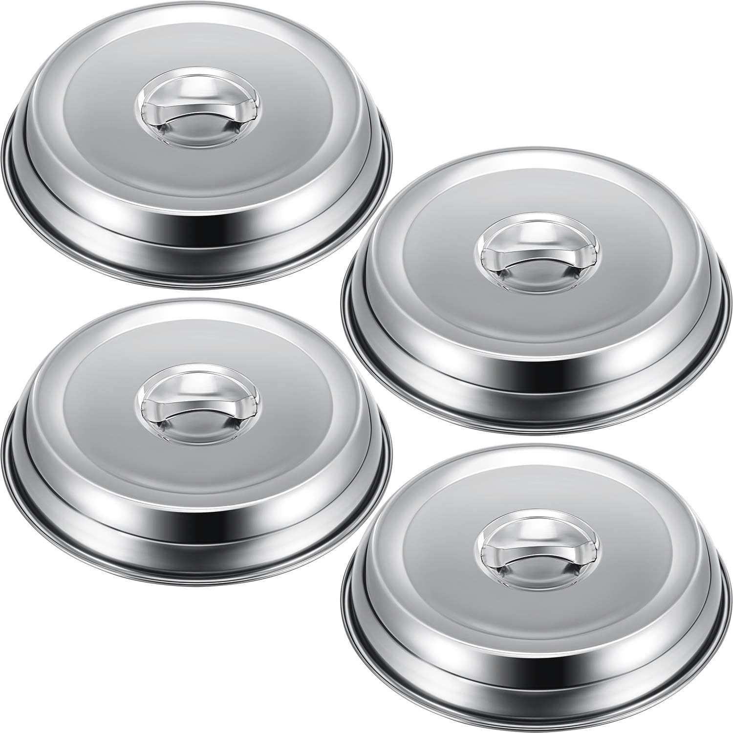4 Pieces Cheese Melting Dome 9 Inches Basting Cover Round Stainless