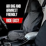 Shipley Motor Factors Heavy Duty Front Seat Covers Oxford Waterproof Pair view 6
