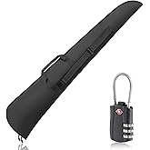 UDSKT Shotgun Case with TSA locks, Rifle Case 52" Thick Padding, Gun Cases with Lockable Zippers and Adjustable Shoulder Strap