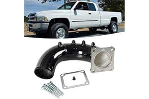 ACERIDE 3" High Flow Air Intake Elbow Tube Compatible with 1998.5-2002 Dodge Ram 2500/3500 5.9L Cummins Diesel