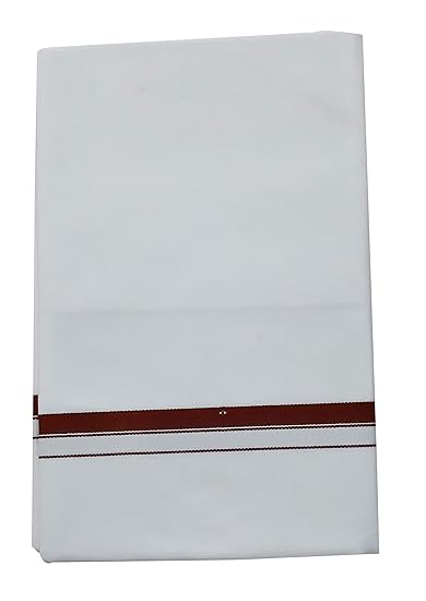 Men's Bombay Dyeing Premium 100% Cotton Double Dhoti,Size-380CM*127Cm_S114,White