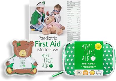 Mini First Aid Mini First Aid Kit 90 Pieces Teddy Gel Pack Paediatric Guide