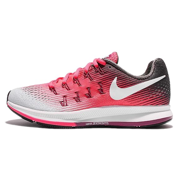 Nike WMNS Air Zoom Pegasus 33 Laufschuhe für Damen, Pink/Weiß (Racer Pink/White-Midnight Fog) - Größe: 12 B(M) US