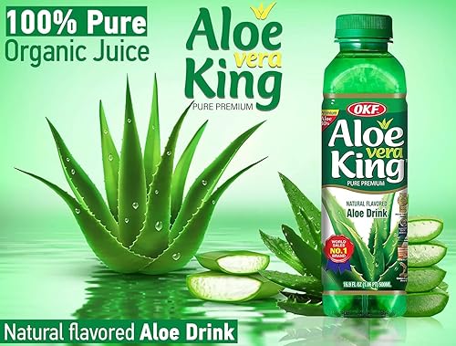 OKF Aloe Vera King Drink, Flavors includes Coco, Original, Grape, Mango,  Pineapple, Watermelon, Pomegranate, Gold Kiwi, Peach, and Strawberry (10  flavor variety pack, 10) in Dubai - UAE | Whizz Fruit Juice