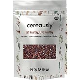 CEREAUSLY Organic Black Quinoa – Premium Royal Quinoa from Bolivia – Kosher and Non-GMO Quinoa Bulk – Vegan and Gluten-Fee Co