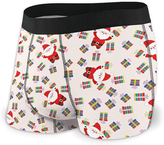 Xmas Santa Gift Mens Boxer Briefs Comfortable Soft Underwear Boxers for Men, Youth SXXL Amazon