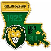 Rico Industries NCAA Southeastern Louisiana Lions State Shape Cut Pennant - Home and Living Room Décor - Soft Felt EZ to Hang