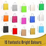 Thepaperbagstore 10 Blue Small Paper Party Bags With Handles 18x22x8cm view 9