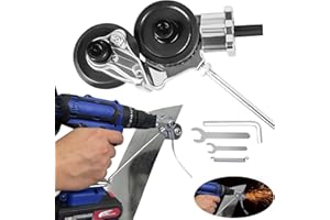 LHHWEIUSA Metal Nibbler Drill Attachment, Electric Drill Plate Cutter, DIY Metal Drill Attachment, Safe and Durable Drill Accessory for Cutting Iron,White Sheet, Steel,Copper, Aluminum(less than 0.3")