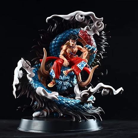 Amazon Com One Piece Figure Hezhi Country Series Luffy Vs Kaido Super Large Model Statue Limited Edition Furniture Decor