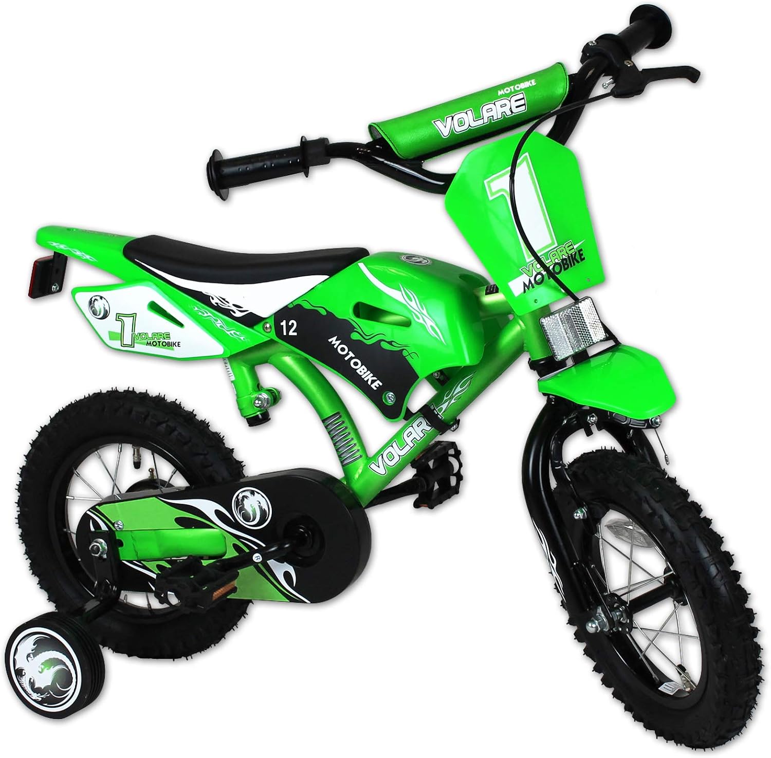 12 zoll fahrrad motorrad design grün
