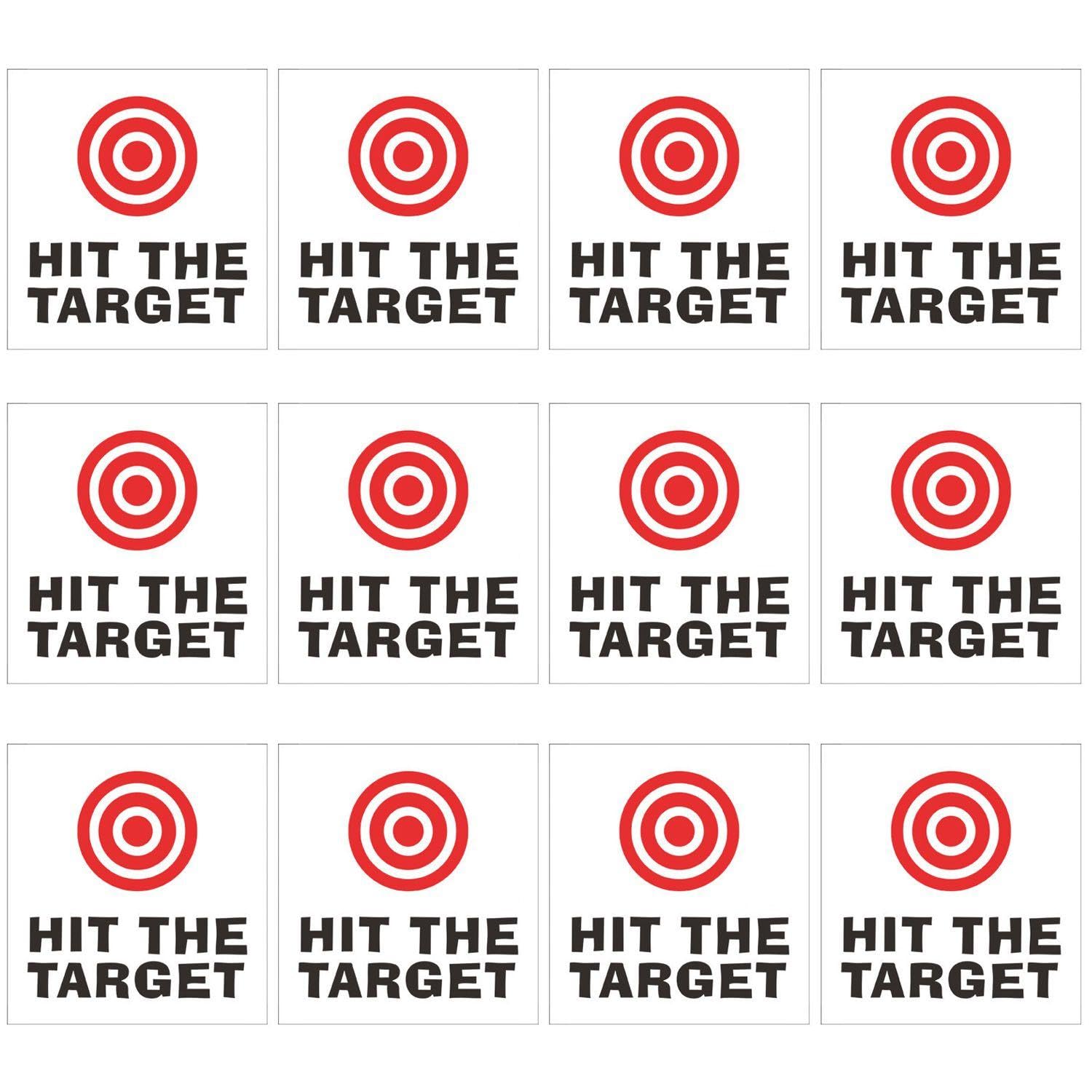 CVFRTT 12 Toilet Target Stickers, Bullseye Stickers, Aiming Targets, PVC Material, Modern Style, Multicoloured, Toilet Decoration