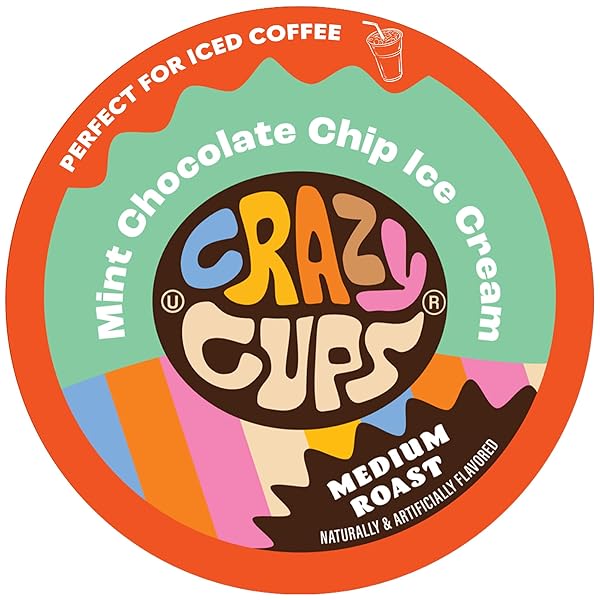 CRAZY CUPS CHOCOLATE COFFEE PODS, MINT CHOCOLATE CHIP...