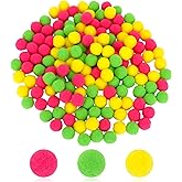 150PCS Pom Poms Assorted Colors,1 Inch Soft Fluffy Pompom Puff Balls,Small Craft Pom Poms for DIY Arts and Bulk Craft Making Decorations Supplies