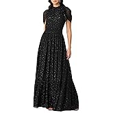 Shoshanna Womens Midnight Clip Dot Chiffon Misha Dress