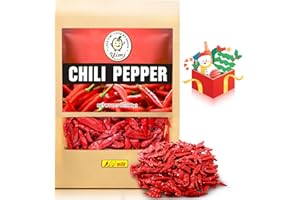 Yimi Premium Whole Dried Chilies, Chinese Dry Red Chili Peppers, For Hot Chili Oil and Sichuan Chongqing Hotpot, Ideal for Christmas, 10.7oz, Mild Hot