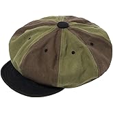 Croogo 8 Panel Newsboy Cap Applejack Gatsby Hat Scally Cap Bakerboy Beret Flat Caps Ivy Cabbie Peaky Golf Hooligan Driver Hat
