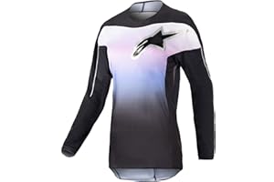 Alpinestars 3782723-1380-XL: Stella Fluid Jersey Black/Frozen Purple Xl