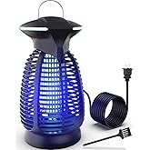 Bug Zapper Outdoor for Mosquito Flies - Waterproof Insect Killer Trap Lamp Electric 4200V Powerful Bug Zappers Indoor with LED Light for Patio Porch Garage Backyard & Home