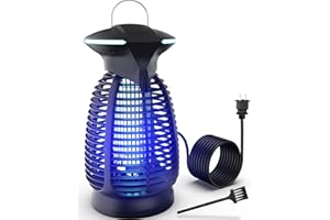 DOVIMA Bug Zapper Outdoor for Mosquito Flies - Waterproof Insect Killer Trap Lamp Electric 4200V Powerful Bug Zappers Indoor with LED Light for Patio Porch Garage Backyard & Home