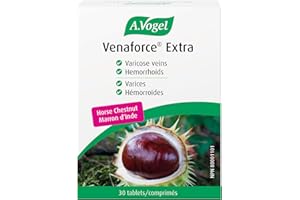 A.Vogel Venaforce Extra Horse Chestnut Tablets - Relieve Symptoms of Varicose Veins and Hemorrhoids - Gastro-Resisiant Coatin