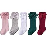 American Trends Baby Knee High Socks - Girls & Boys Newborn to Toddlers - Ruffled Tube Socks