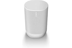 Sonos Move - Battery-Powered Smart Speaker Wi-Fi and Bluetooth with Alexa Built-in - White