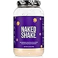 NAKED Shake - Blueberry Muffin Protein Powder - Flavored Plant Based Protein from US & Canadian Farms with MCT Oil, Gluten-Free, Soy-Free, No GMOs or Artificial Sweeteners - 30 Servings