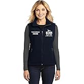 Starlight Design Custom Embroidered Fleece Vest for Women and Men, Custom Text Fleece Vest Women, Medical Fleece Jackets