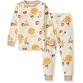 Burt's Bees Baby Boys' 2-Piece Long Sleeve Tee and Pants Organic Cotton Pajama Set