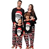 Onancehim Family Christmas Pajamas Matching Sets Xmas Pajamas for Women/Men/Couples, 2 Piece Christmas Pjs Matching Set